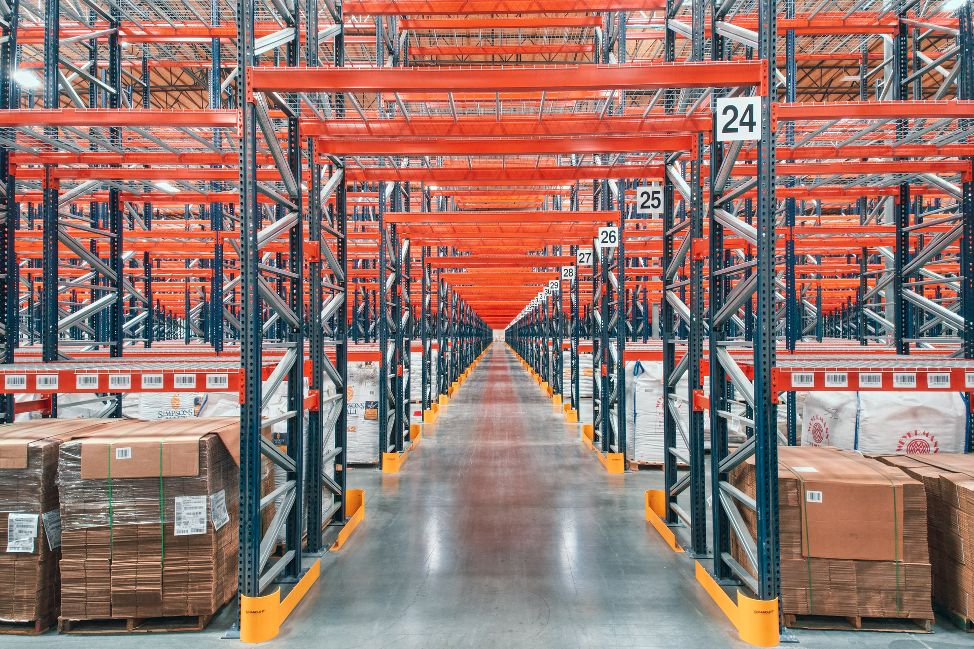 Industrial pallet racking installation in Menomonee Falls warehouse